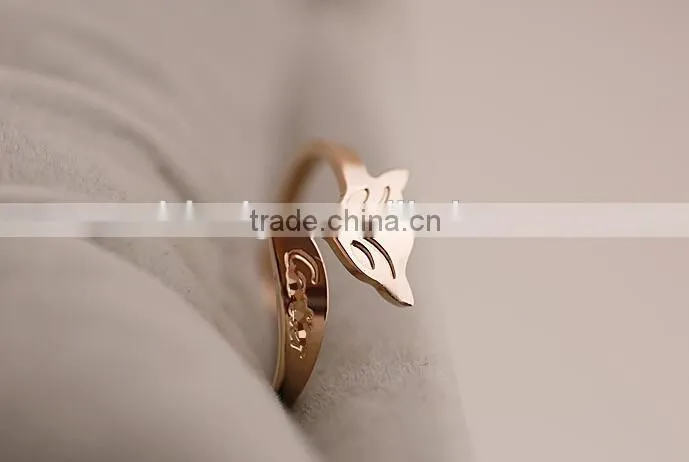 The fox tail ring 14k gold