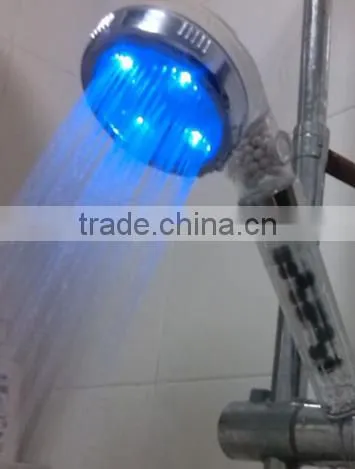 temperature seven color changing control LED hand shower head