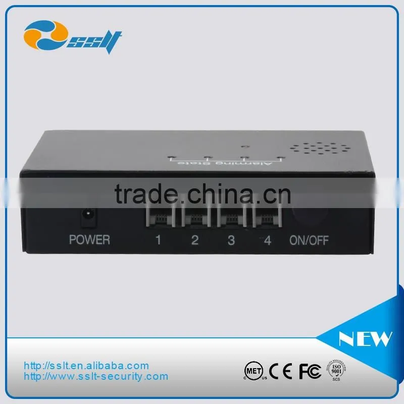 4 ports anti-shoplifting alarm cable system for cell phone