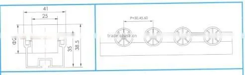 Heavy Duty Gravity Flow Roller Track SK-41A