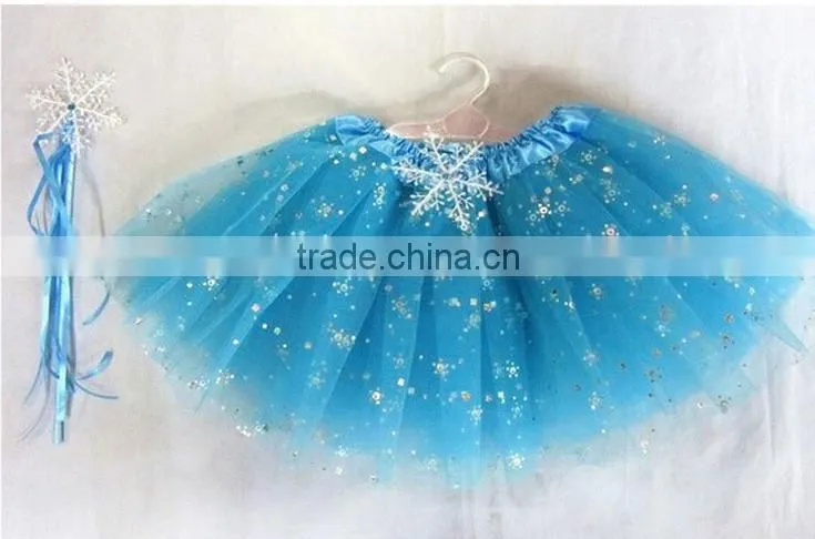 girls snowflake tutu skirts for party