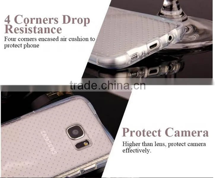 4 Corners Air Cushion Design Phone Case For Samsung Galaxy S7 S7 Edge Transparent Ultra Thin Soft TPU Back Cover Phone Cases