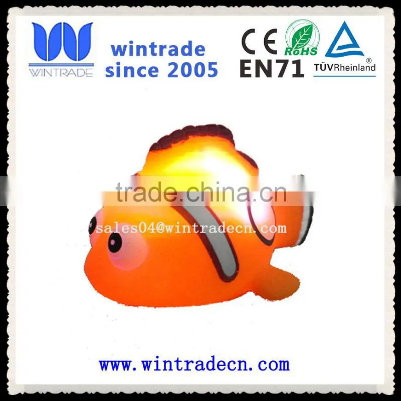 factory supply floating bath rubber flashing baby toy animal