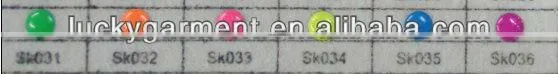 hotfix half round dome neon color hot fix dome studs hot fix rhinestuds