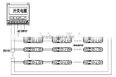 3 chips smd led module IP68 rgbw