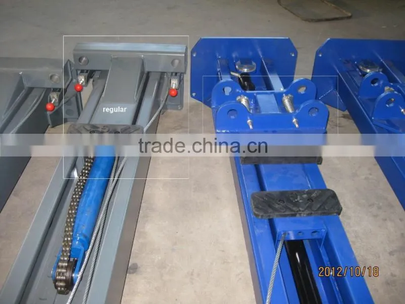 2-post lift base plate, automatic release, CE approved