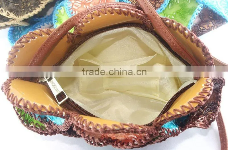 wholesale guangzhou shulder bag single sling bag 2016 fashion ladies fany 100% handmade crocht technic
