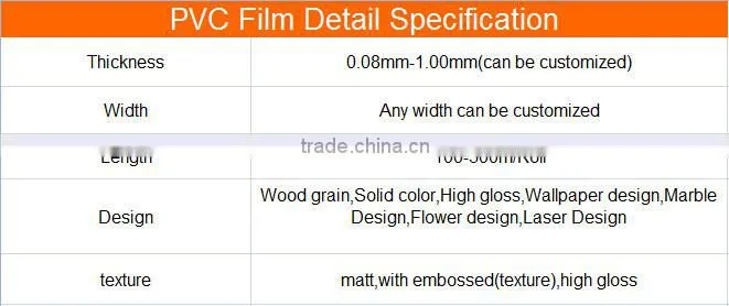 metallic decorative pvc sheet for furniture panel