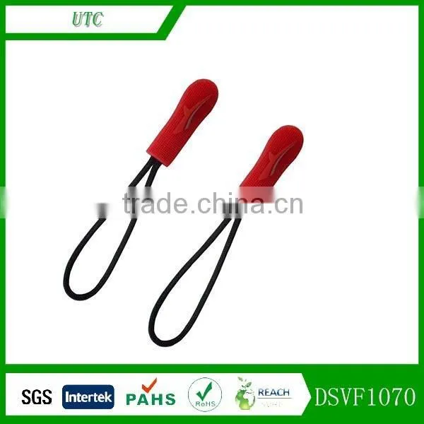 custom metal pvc silicone rubber plastic leather zipper puller