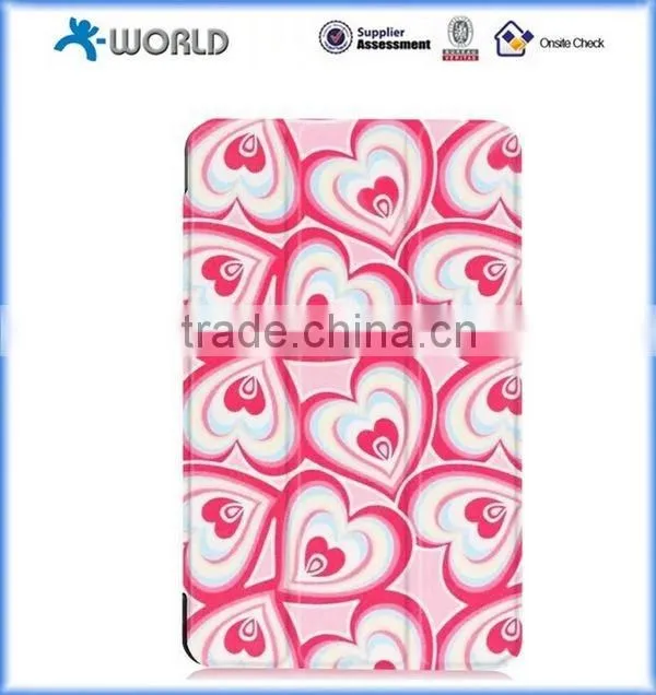 Magnetic Folding Printing Leather Case for Samsung Galaxy Tab A 7.0