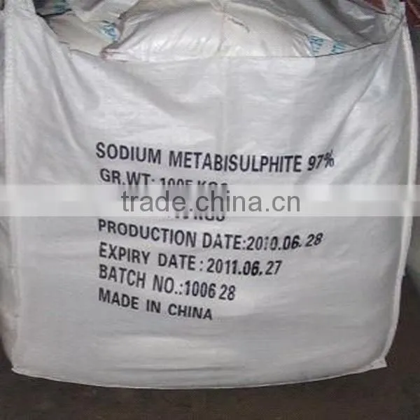 First supplier Industrial/food grade Sodium metabisulfite(97%min powder )