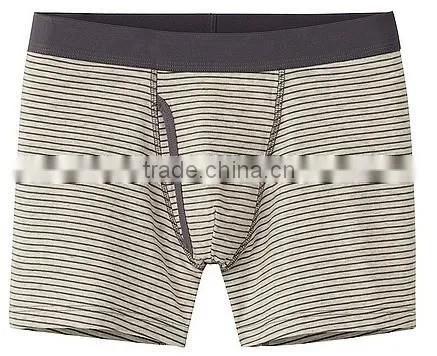 yarn dyed stripes boxer underwear for men