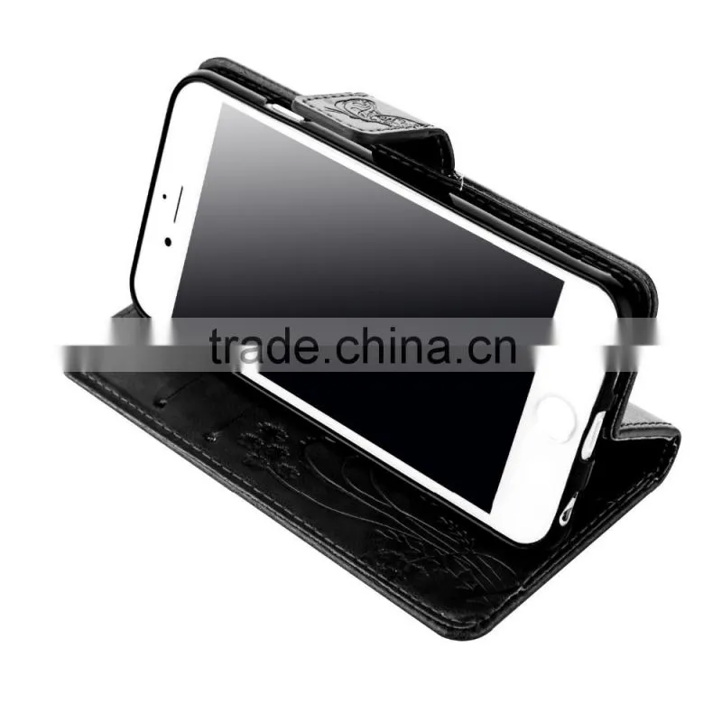 Card Slot PU Leather Case Stand Leather Phone Case for iphone 7, Stand Phone Case for iphone 7