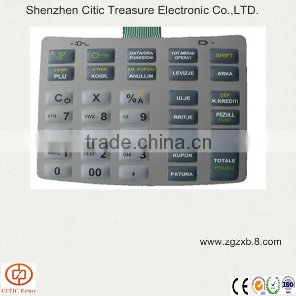 Standard silicone rubber keypad,customized rubber keypad