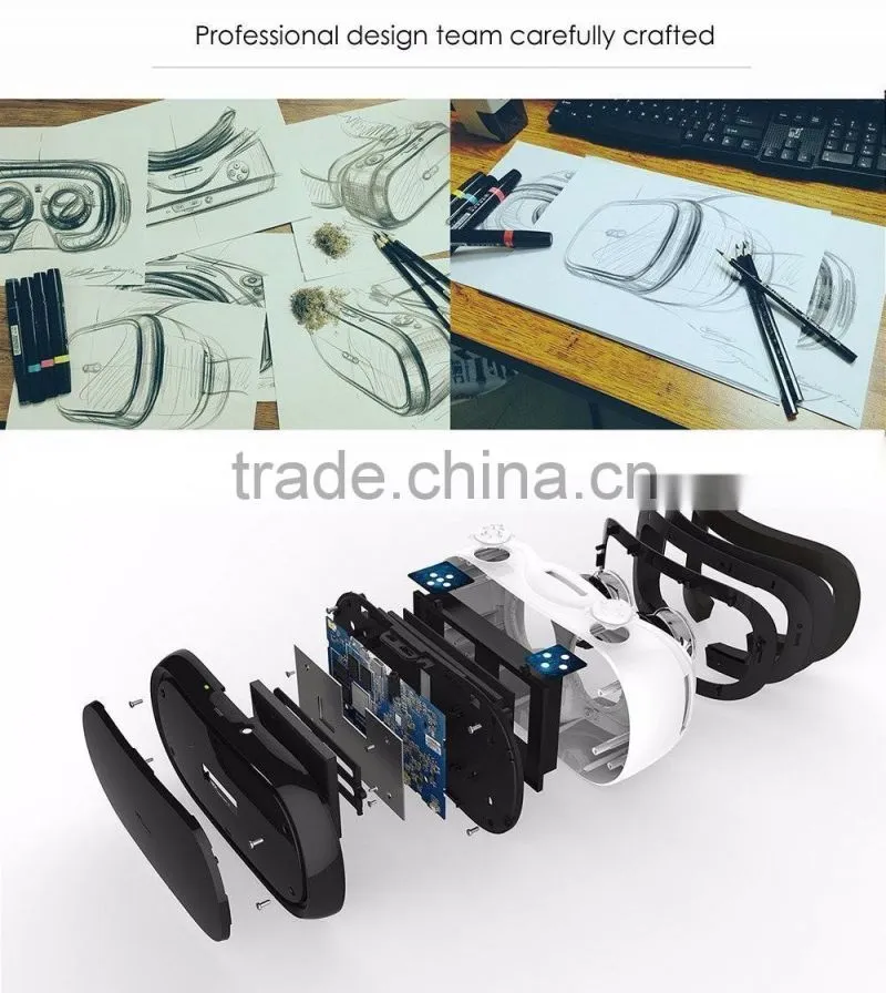 newest VR headset 3D virtual reality glasses all in one 3D vr box