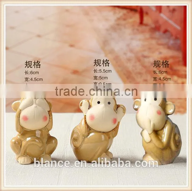 ceramic monkey figurine for monkey year promotional gift