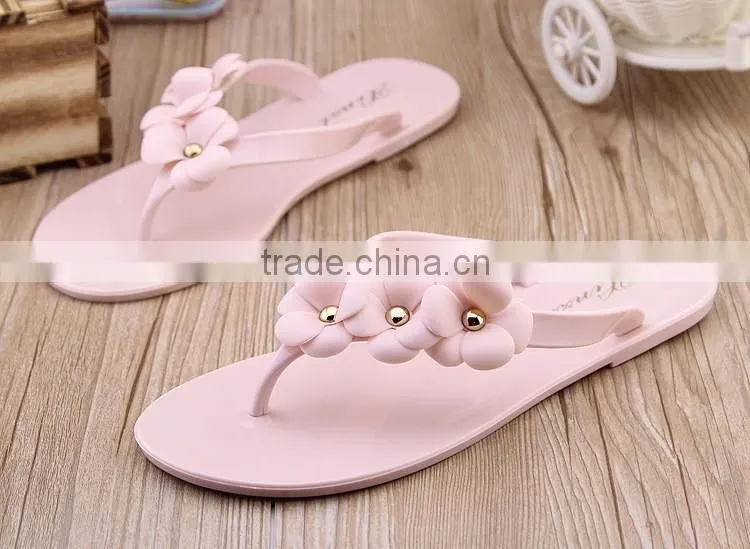 Hot Sale Flower Flip Flop, Lady Sandal, Dressing Shoes , Beach Slipper