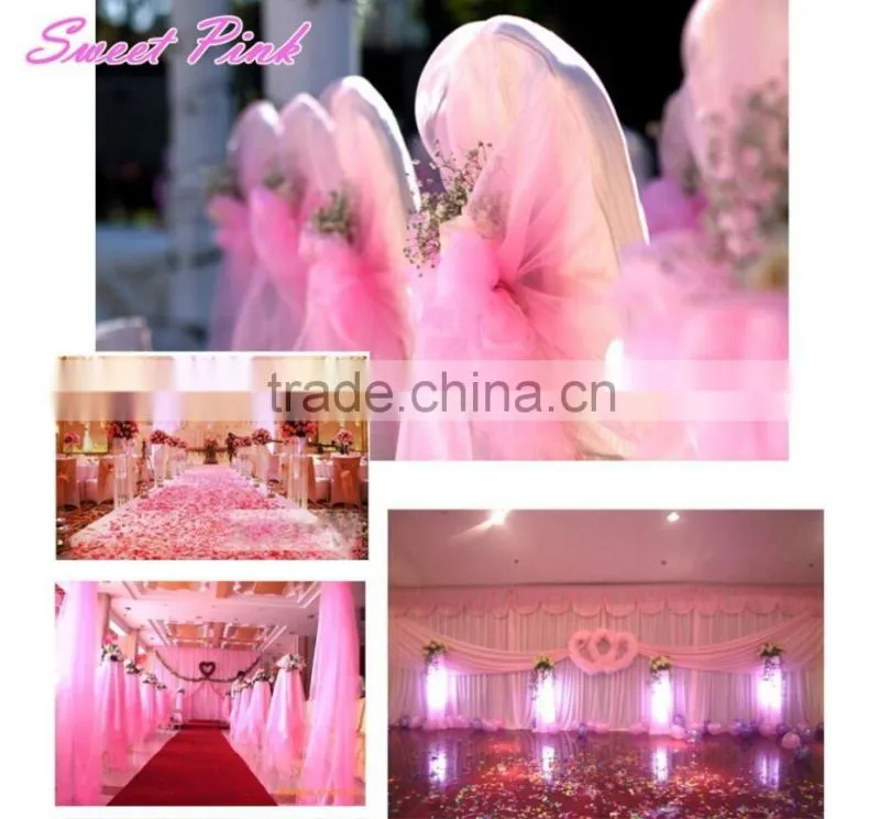 25M X 29CM Organza Roll Sash Chair Bows Table Runner Sashes Swags For Wedding