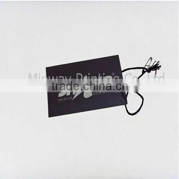Cheapest price for paper garment hang tag with string