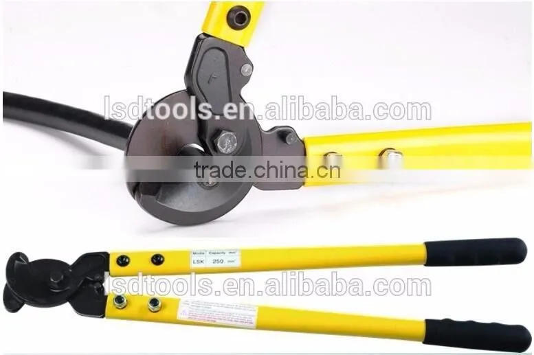 LSDHigh Quality Long arm cable cutting tool LSK-250 LSD brand heavy duty labor saving cable cutter