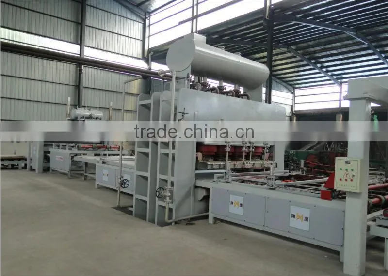 Automatical Short cycle melamine laminating hot press production line