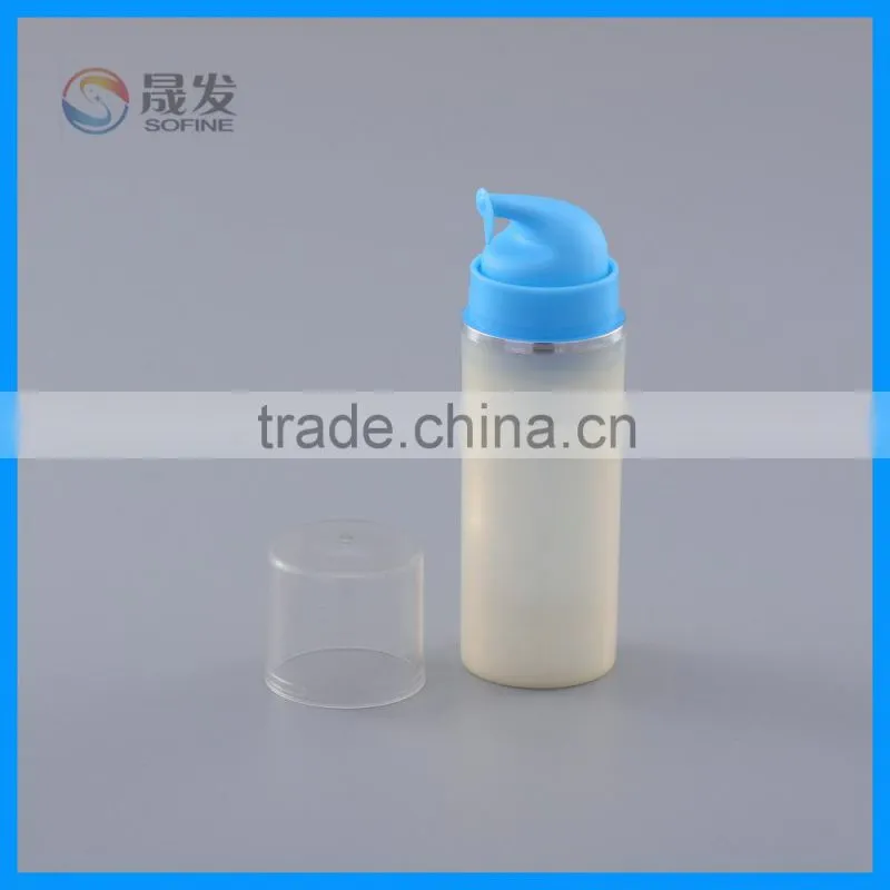 Hot sale Plastic airless cosmetic pump bottle used in personal care