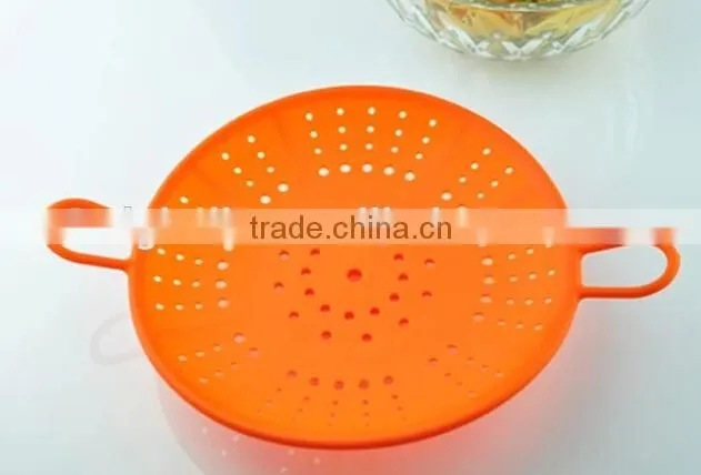 Lately Design Hotsale Food Grade Silicone Colander Steamer