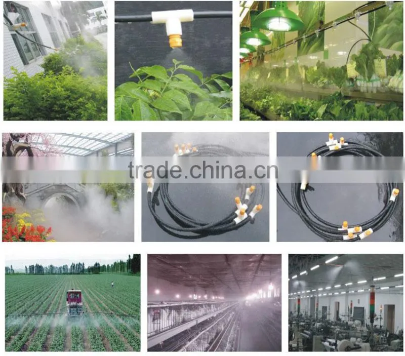 FE series plastic fogging spray nozzle,Plastic fine spray water mist fog nozzle,low pressure water cooling nozzle
