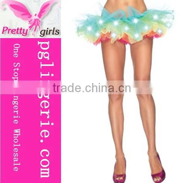 2016 Led Light Tutu Skirt With Fluffy Tutu Skirt For Girl