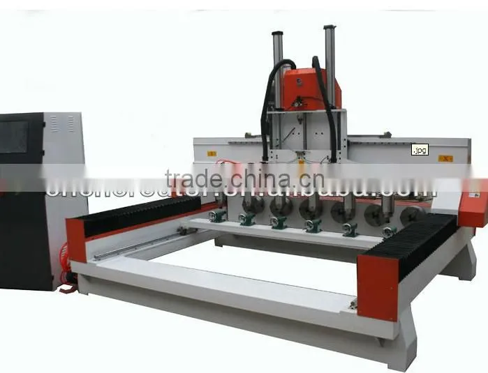 Chinese 3d 4 axis CNC Router Engraving milling machine
