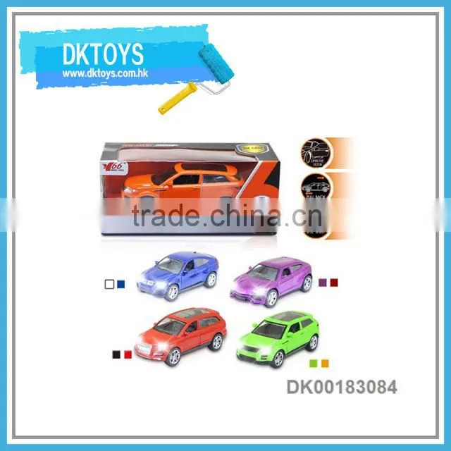 Welcome Gift 1:28 Scale Gilt Toy Pull Back Car Diecast Toy For Kids