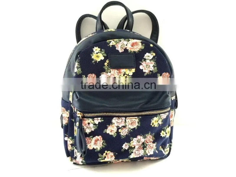 Wholesale Fashion Canvas school backpack