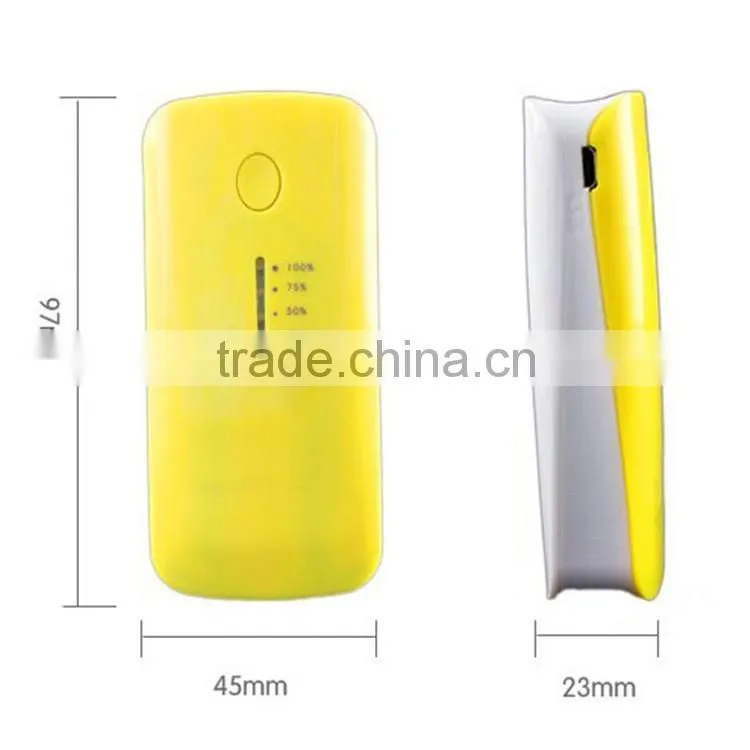 Hot Selling The Best quality multi-color Portable Gift Power Bank 5200mah and Small and exquisite delicate