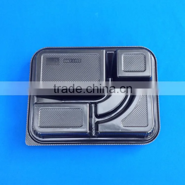 Plastic Disposable Lunch Box with Compartments