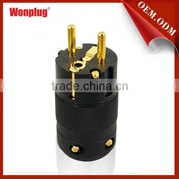 250V 16A SCHUKO AUDIO PLUG 580 with VDE certificate&factory directly sale