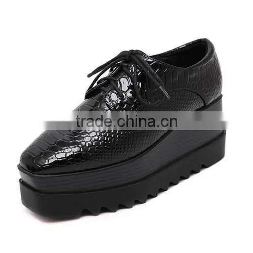 2016 women platform shoes black plaform shoes fashion winter shoes PH4107