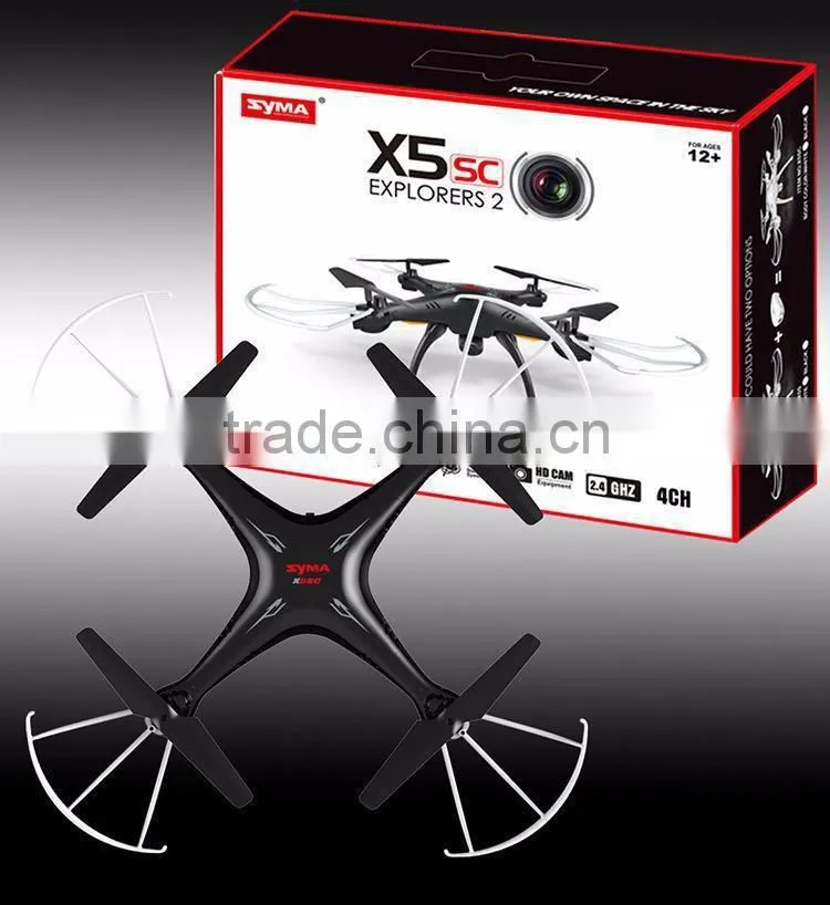quadcopter with 2mp camera original syma x5sc explorers 2 drone helicopter usb charger