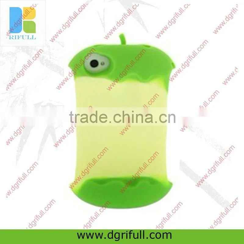 Apple shape silicone case for iphone