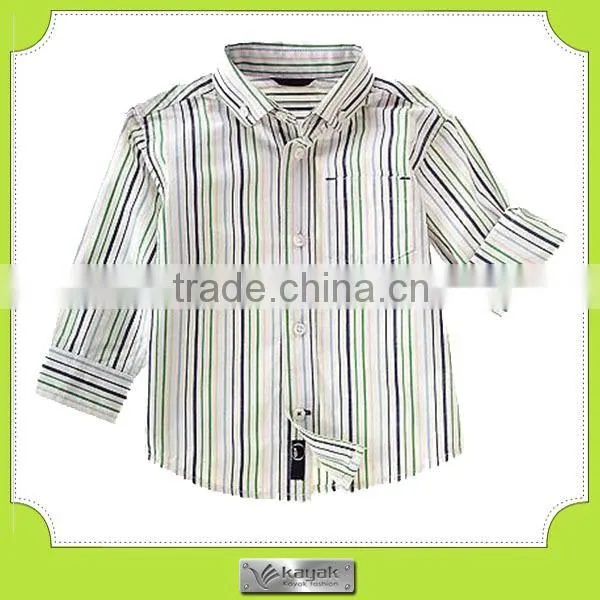 cusom-made summer stripe fashion cotton shirt children