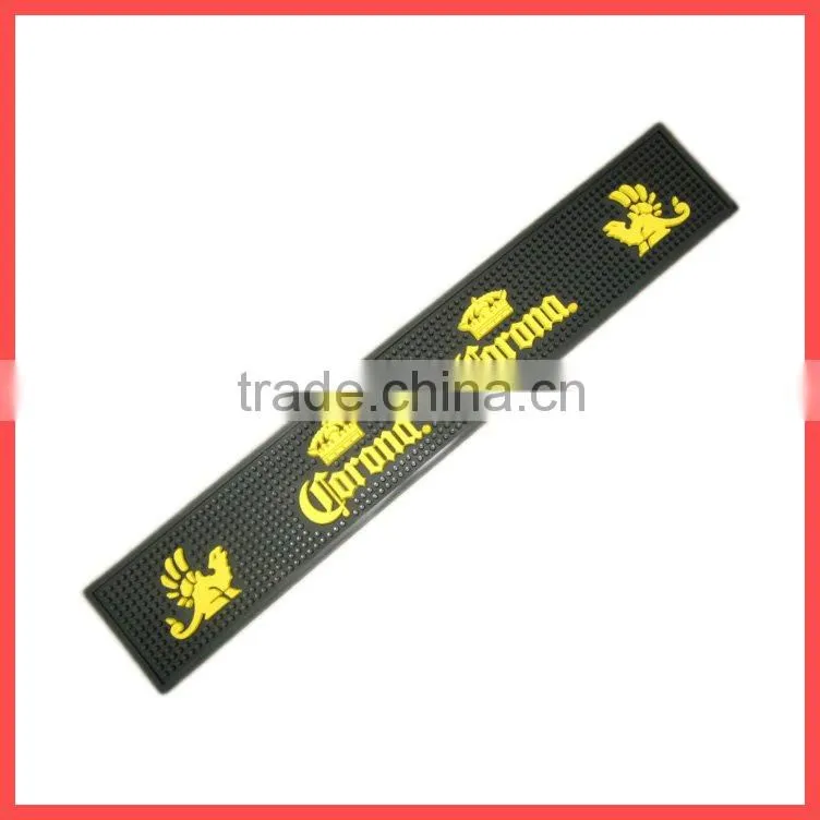 Supply Anti-slip Soft Silicone Pvc Rubber Custom Bar Mat