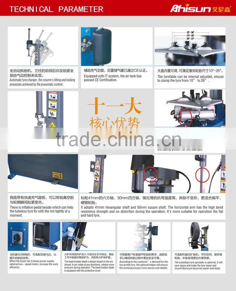 Car workshop used tire changer for sale CE