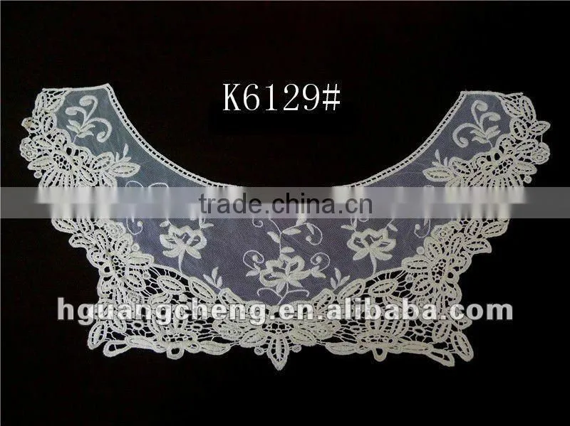 cotton embroidered crochet lace collar