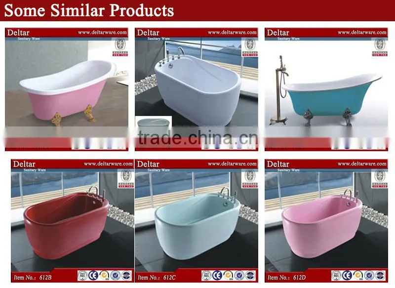 Factory supply acrylic Simple Bathtub,small acrylic bathtub for one person