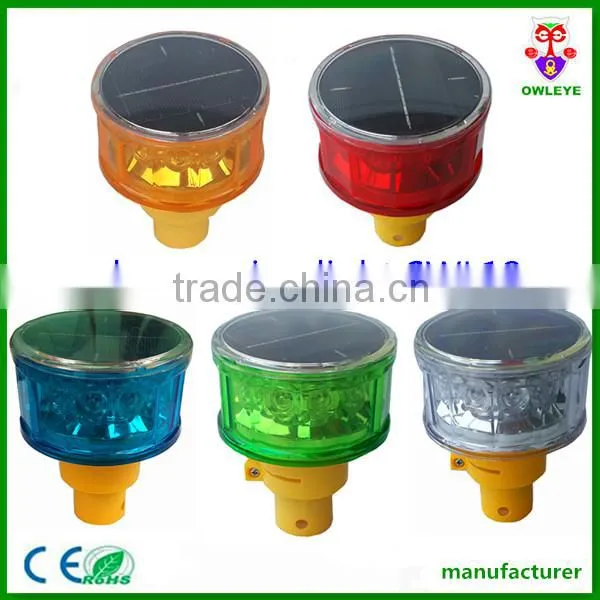 solar warning light/led road safety flashing light