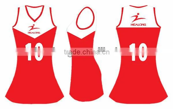 cheap custom sublimation netball dresses uniforms design