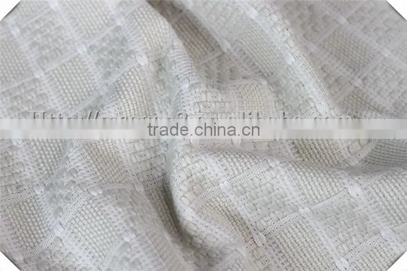 New product white wool felt fabric, Men's Jacquard Wool Knitted Fabric