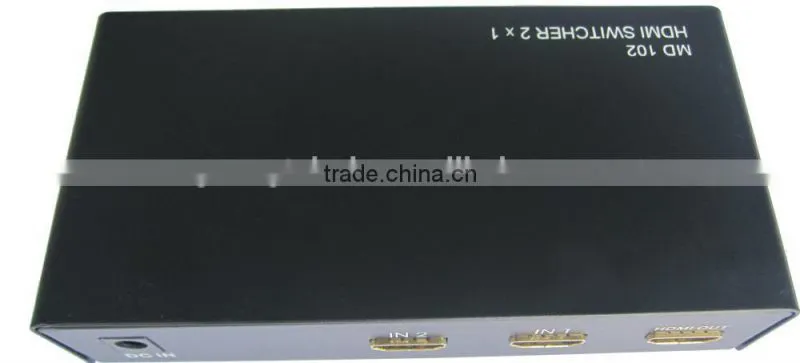 High quality HDMI switch 2X1,Support 1080P 3D HDCP