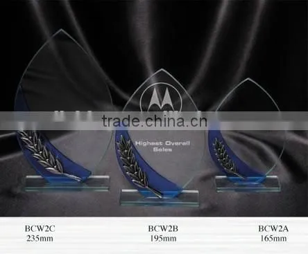 2015 design cheap jade glass awrd trophy wholesale sport glass awards