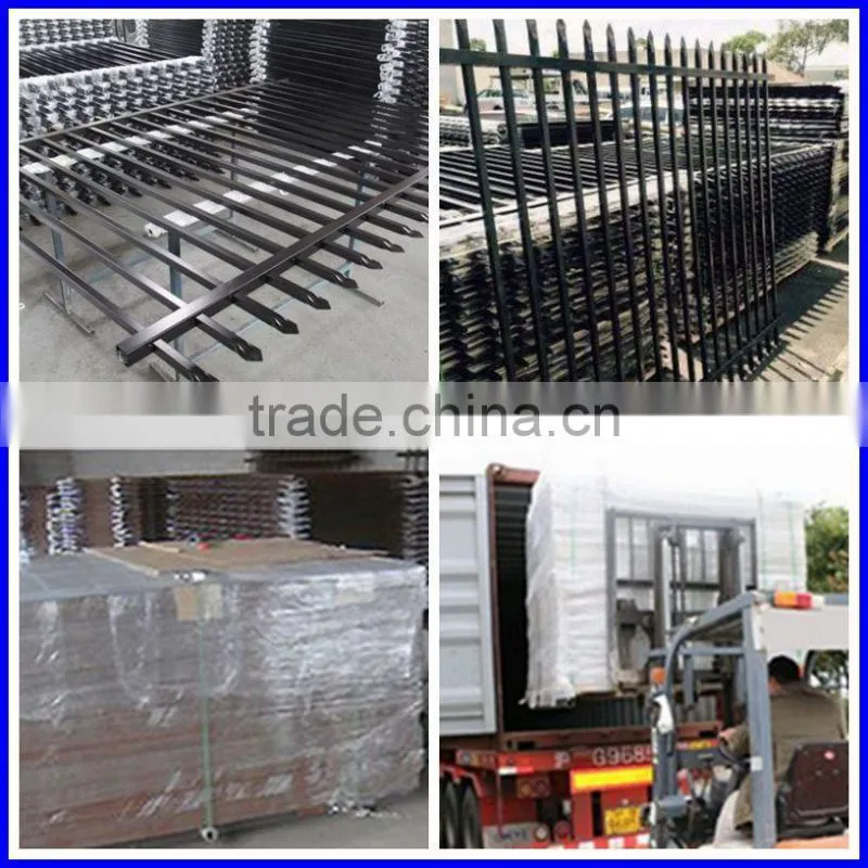 Galvanized wrough iron fence in dustrial