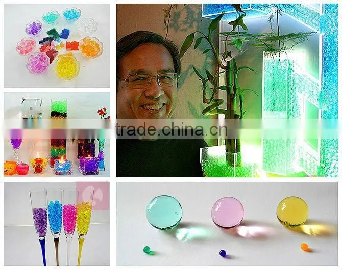 Clear water jelly balls for wedding centerpiece
